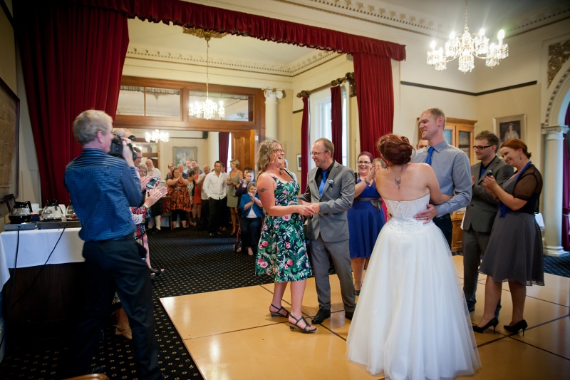 Nicola & Richards Wedding day at The Dunedin Club, Dunedin, NZ.
