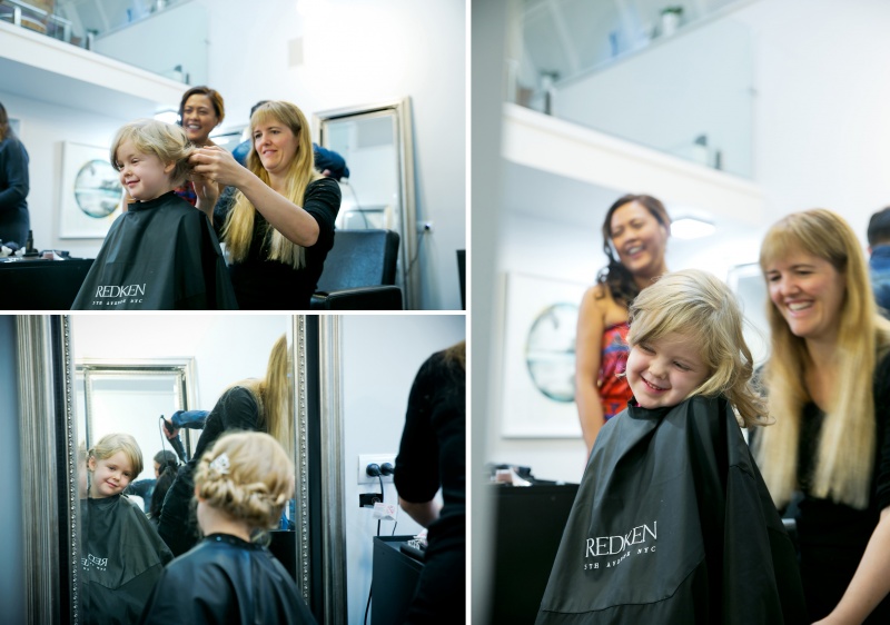 Capturing the girls morning preparations.