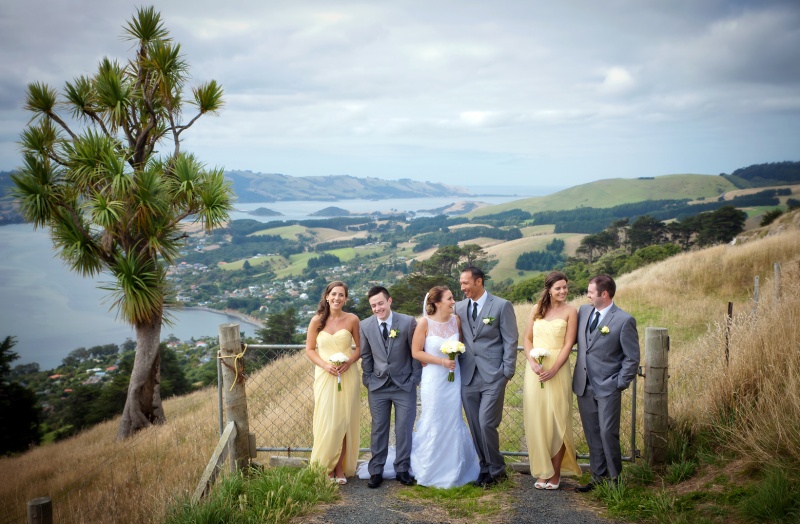 Nicole & Justin's Wedding Day. Stunning foreground & backdrop!