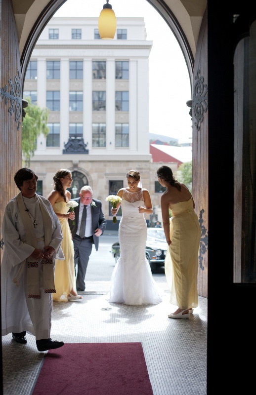 Nicole & Justin's Wedding Day. At the Church