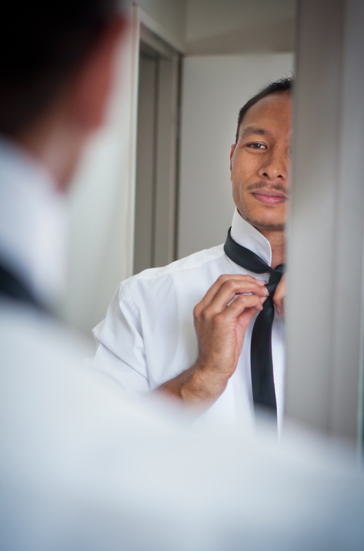 Nicole & Justin's Wedding Day. The guys getting ready