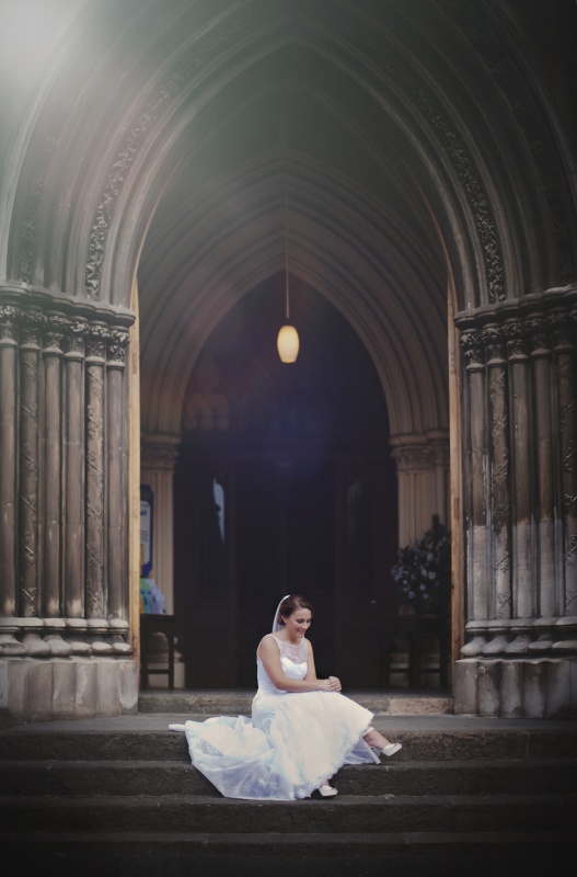 Nicole & Justin's Wedding Day. The beautiful bride!