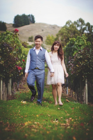 Shirleen & Hedi's engagement shoot, Stoneridge Estate, Lake Hayes, NZ