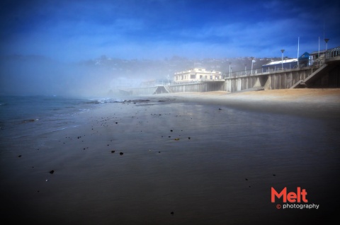 Misty Morn at St Clair beach