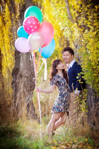 Shirleen & Hedi's engagement shoot, Swing bridge Arrow Junction, Central Otago, NZ