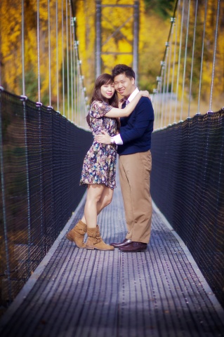 Shirleen & Hedi's engagement shoot, Swing bridge Arrow Junction, Central Otago, NZ